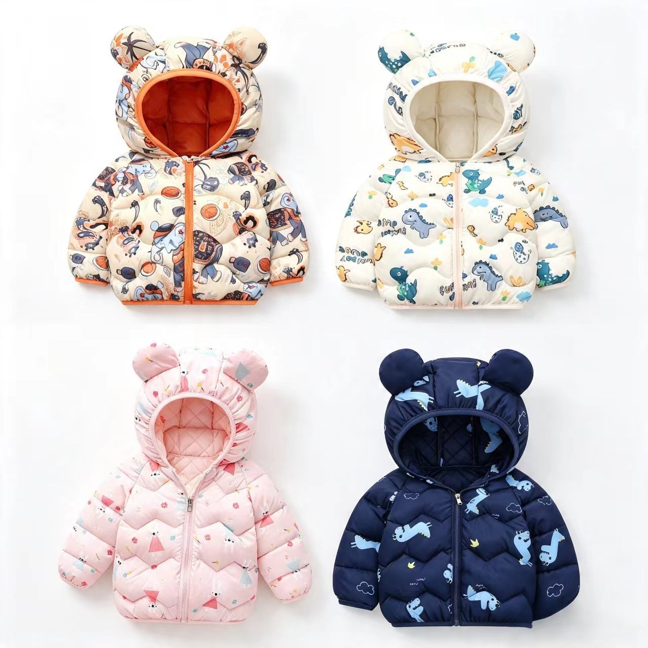 Winter Clothing 1 Year Old - Płaszcz dziecięcy, kurtka z motywem kreskówkowym