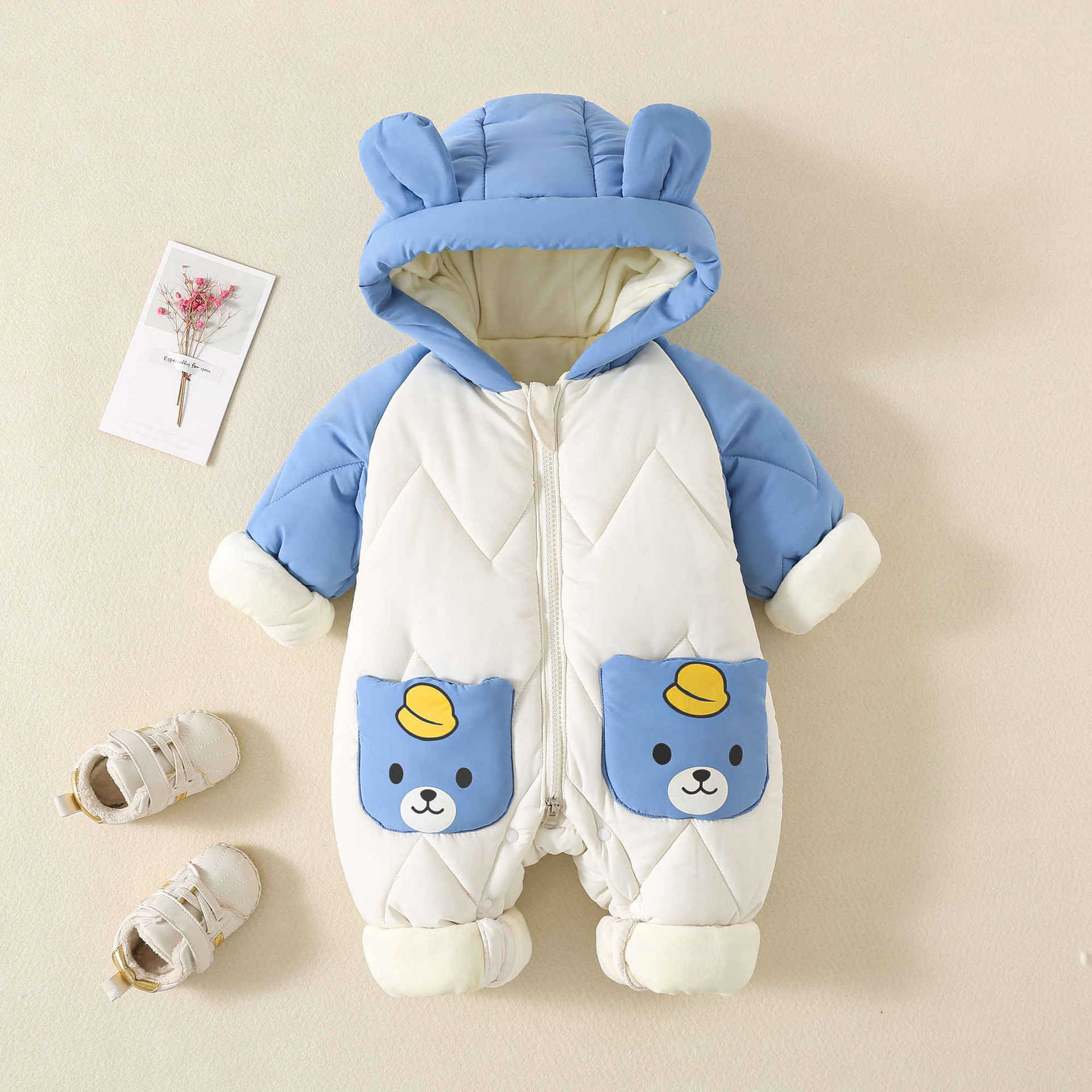 Winter Clothing 1 Year Old - Zimowe ubranka dziecięce z futrzaną podszewką,