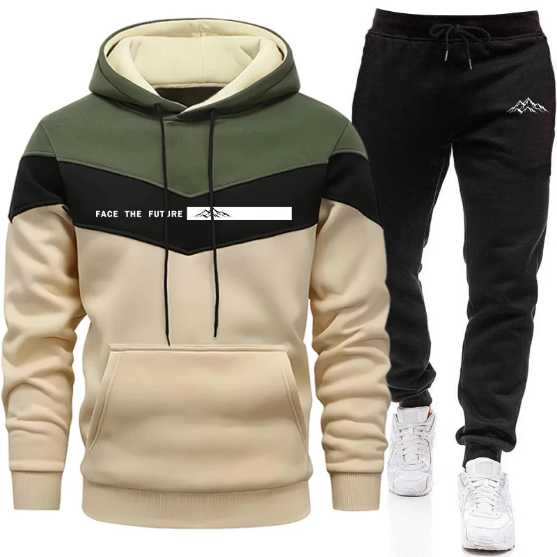 Winter Clothing Equipment - Dres męski, modny, casualowy, z kapturem,
