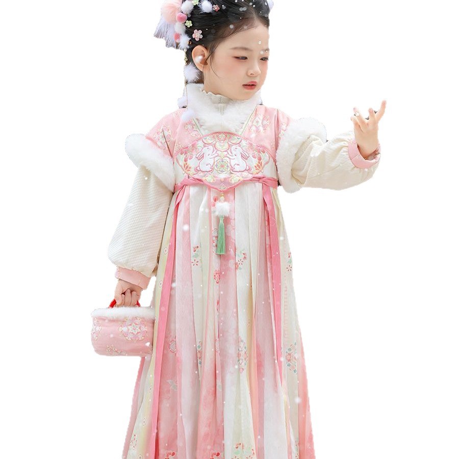 Dziewczęca sukienka Hanfu na z – Winter Clothing 1 Year Old recenzja i cena
