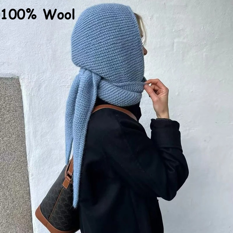 100% wełna, duży szalik Sophie – Wool Balaclava Knit recenzja i cena