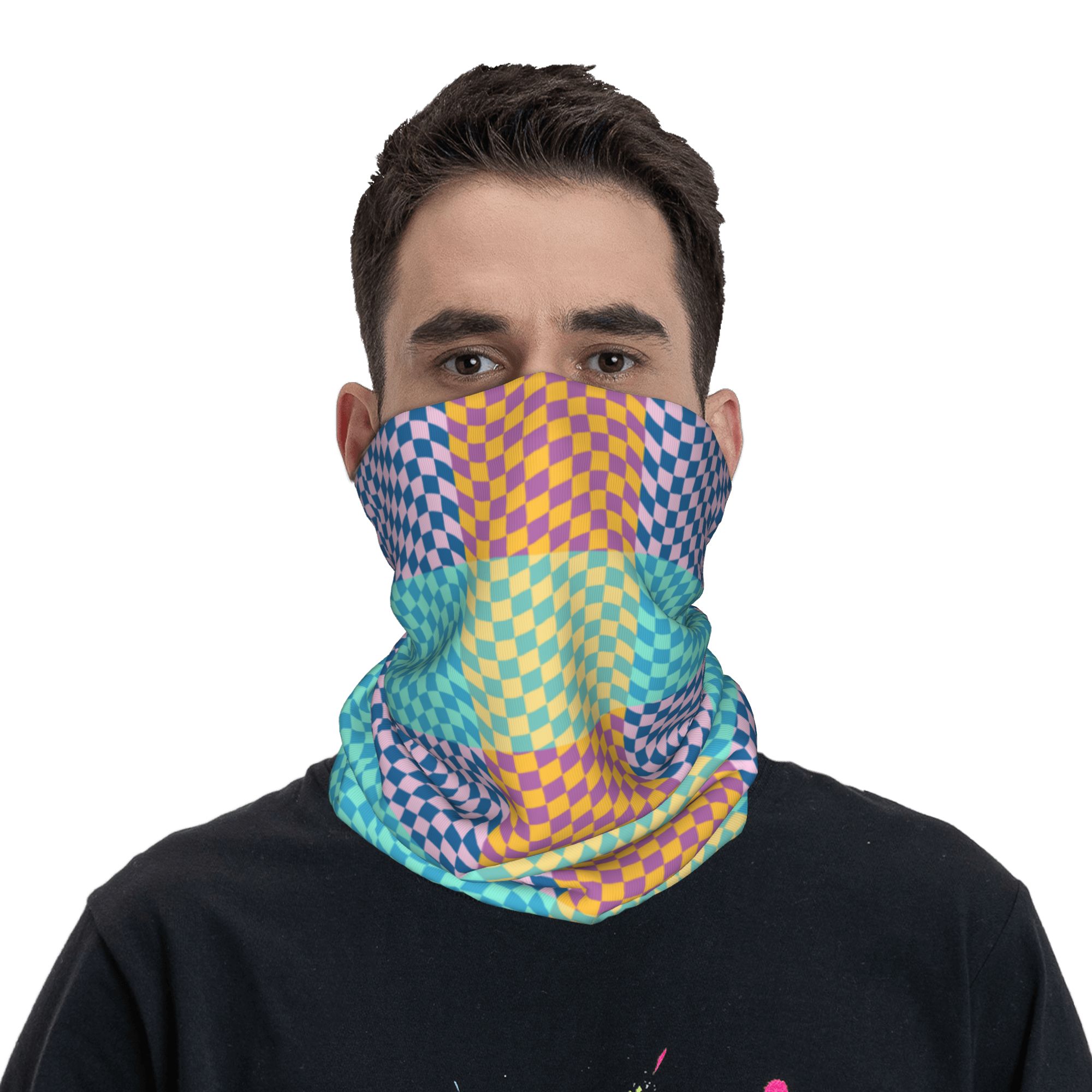 Kolorowa bandana w kratę, osło – Wool Balaclava Knit recenzja i cena